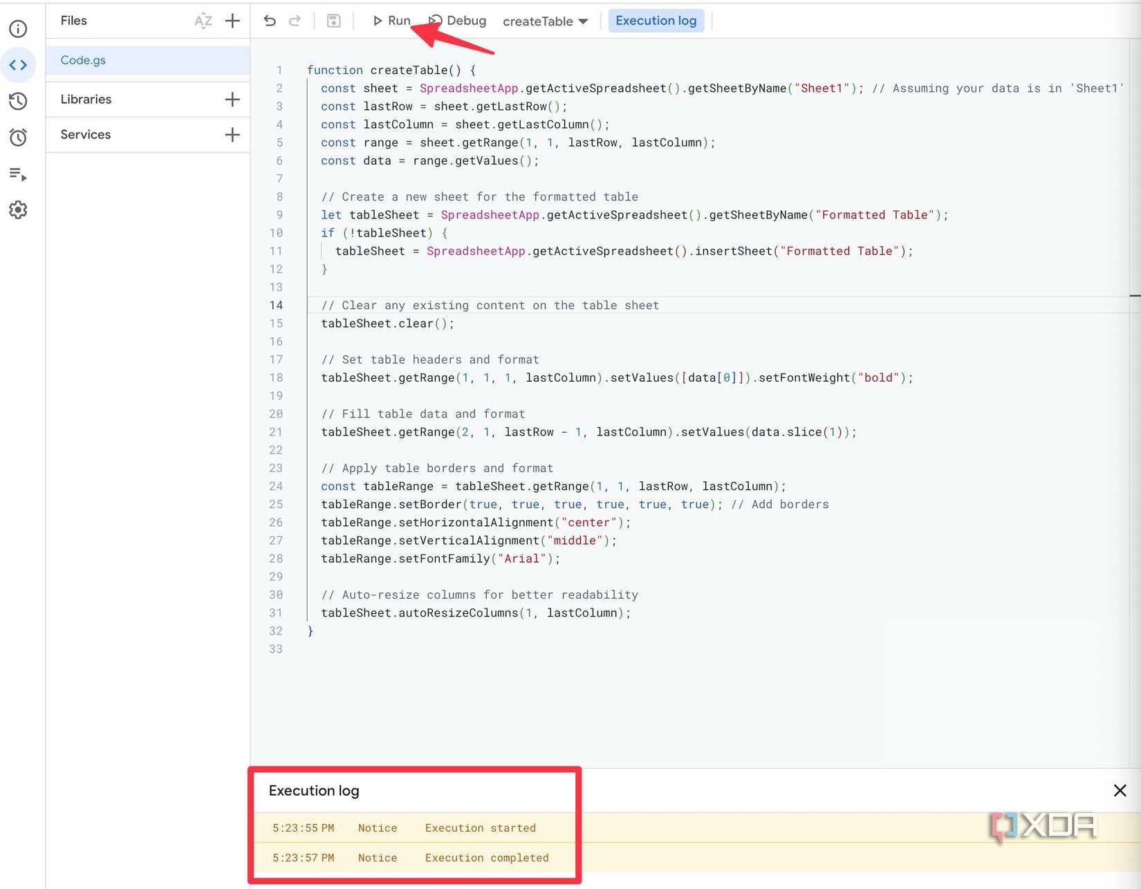 Run A Google Script How to automate Google Sheets with Google Apps Script