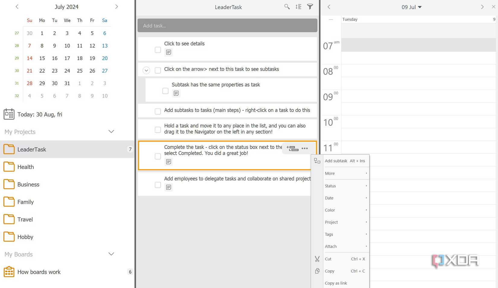 LeaderTask UI