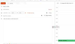 Outlook Calendar create an event