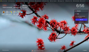 Screenshot of Brave browser's homepage