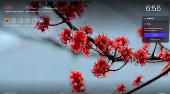 Screenshot of Brave browser's homepage