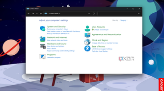Screenshot showing Control Panel in Windows 11
