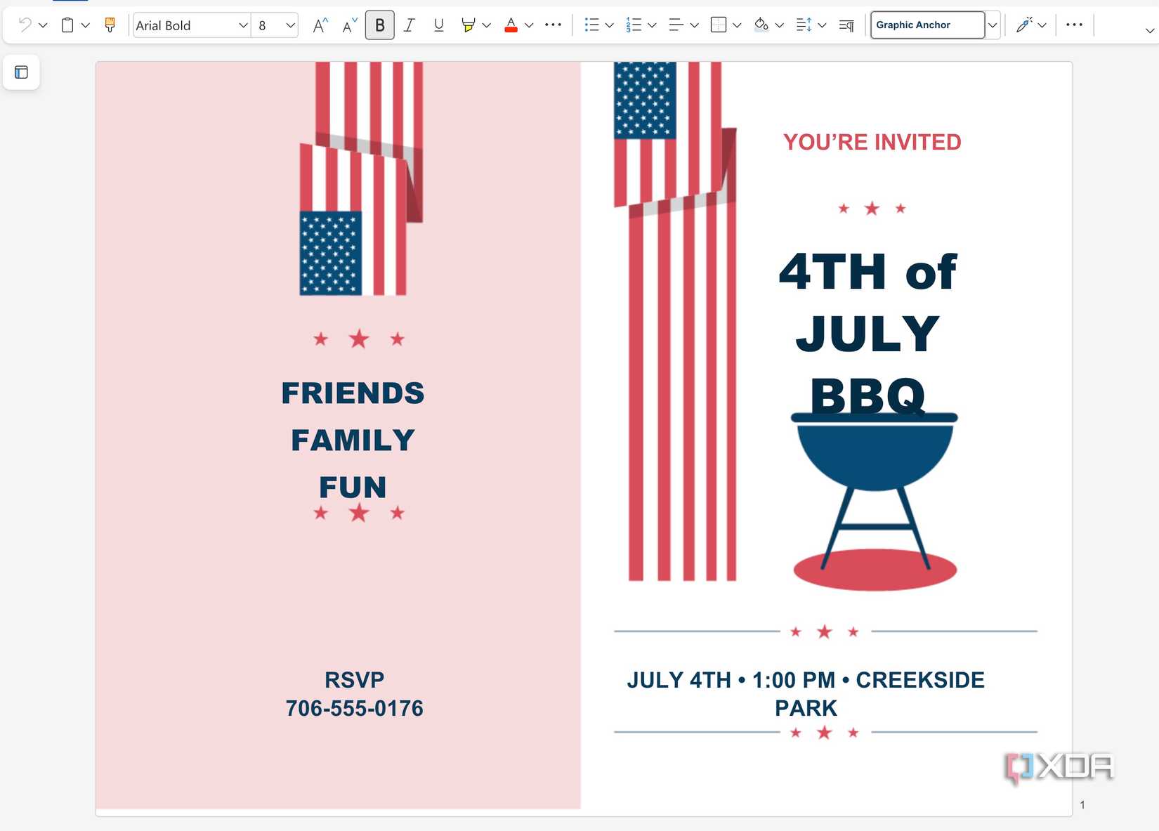 create invitation cards in Word