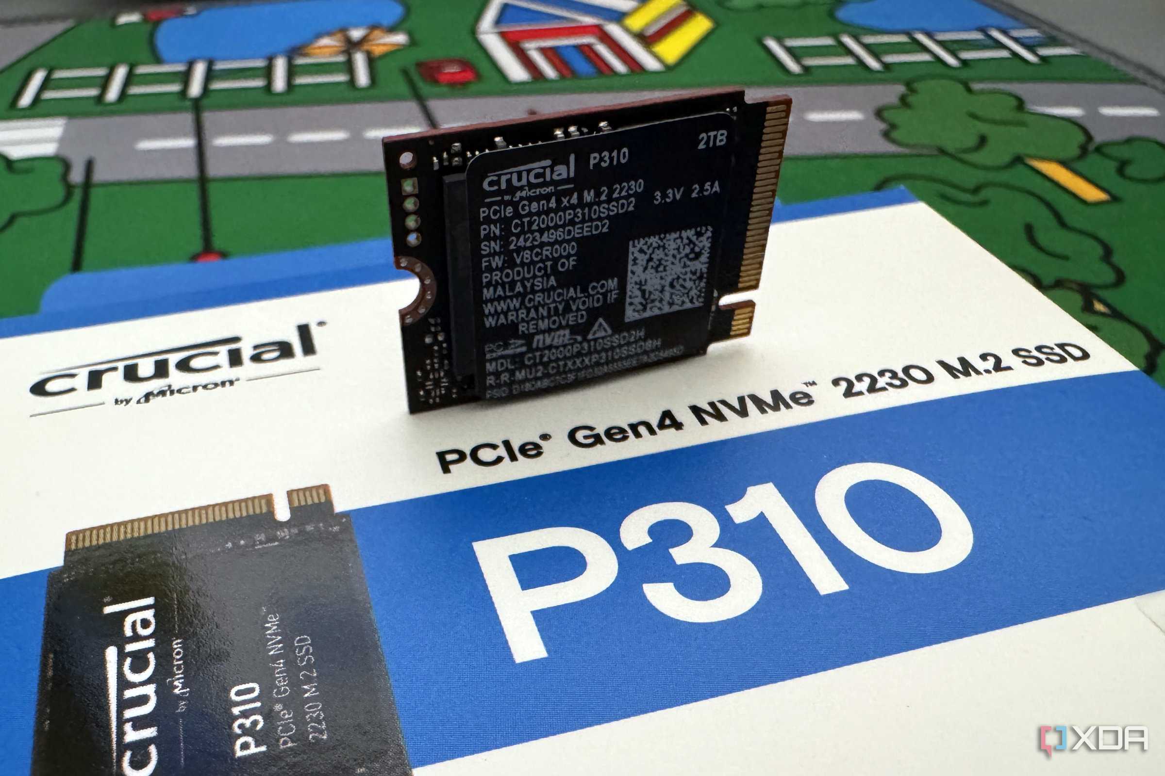 crucial p310 ssd on packaging