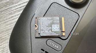crucial p310 ssd on steam deck touchpad