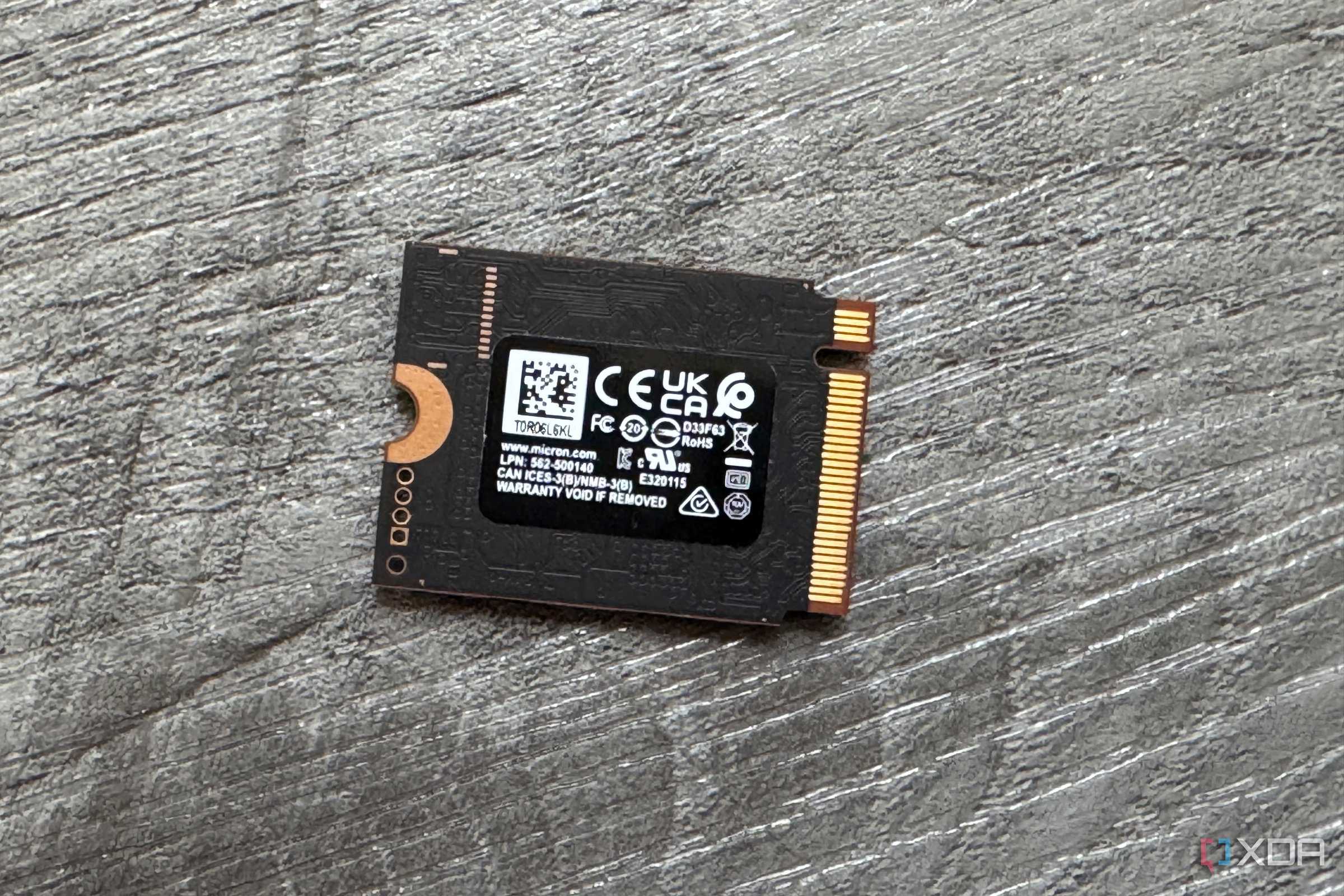 crucial p310 ssd on wood