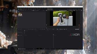 DaVinci Resolve running on a PC