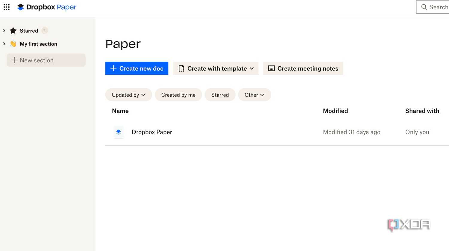 Dropbox Paper