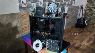A set of home lab devices