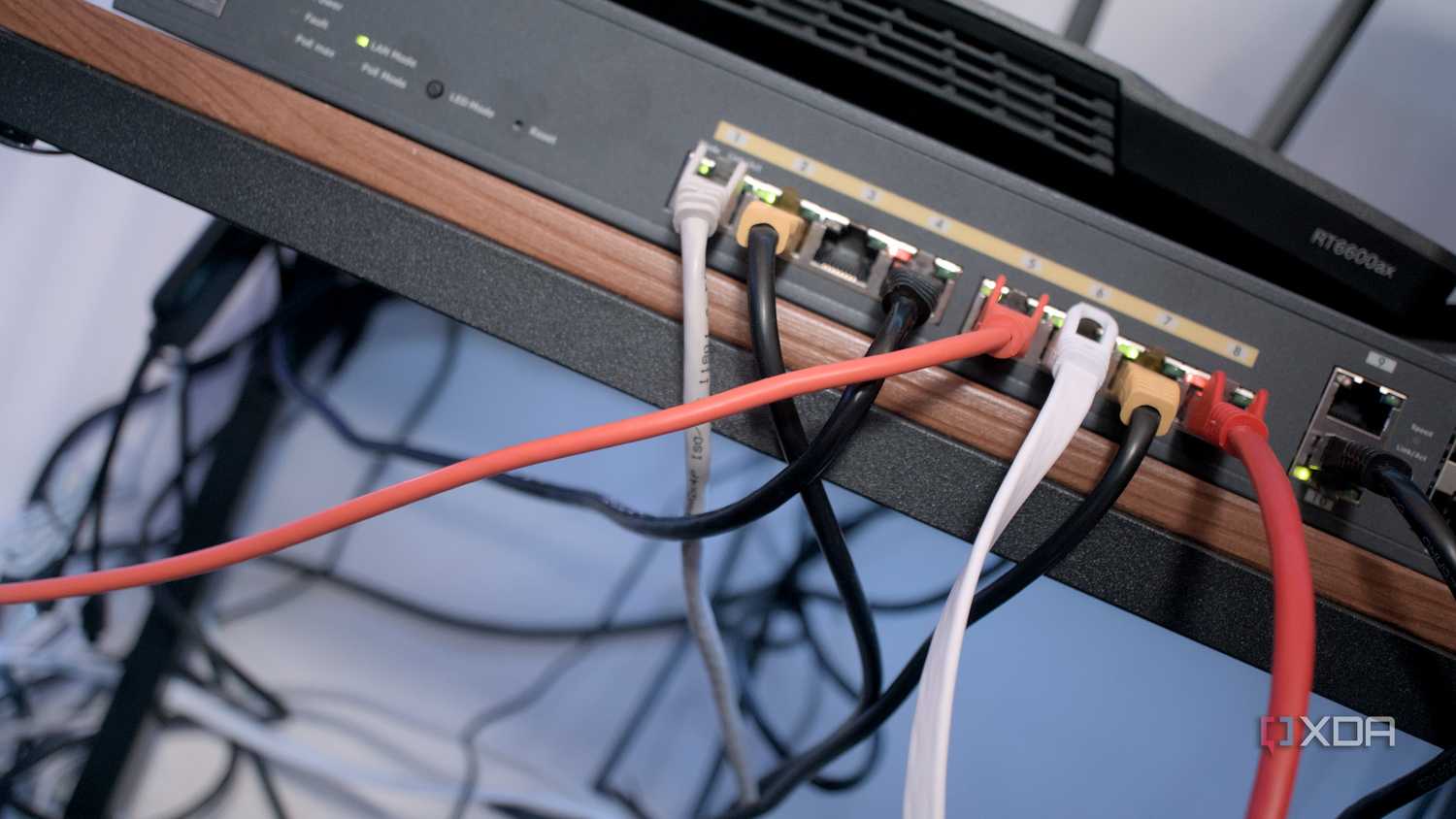 Home networking sea of cables