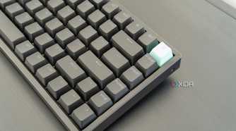 Close-up view of the right side of the Keychron K2 HE