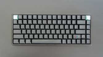 Top-down view of the Keychron K2 HE with TGB lighting turned off