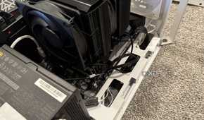 pc being built showing fan cables