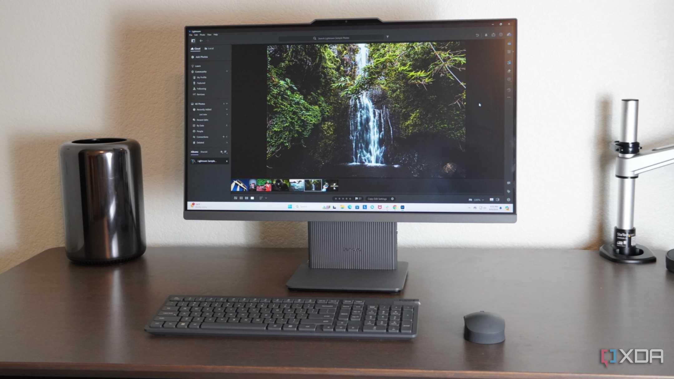 Lightroom running on the Lenovo IdeaCenter AIO.