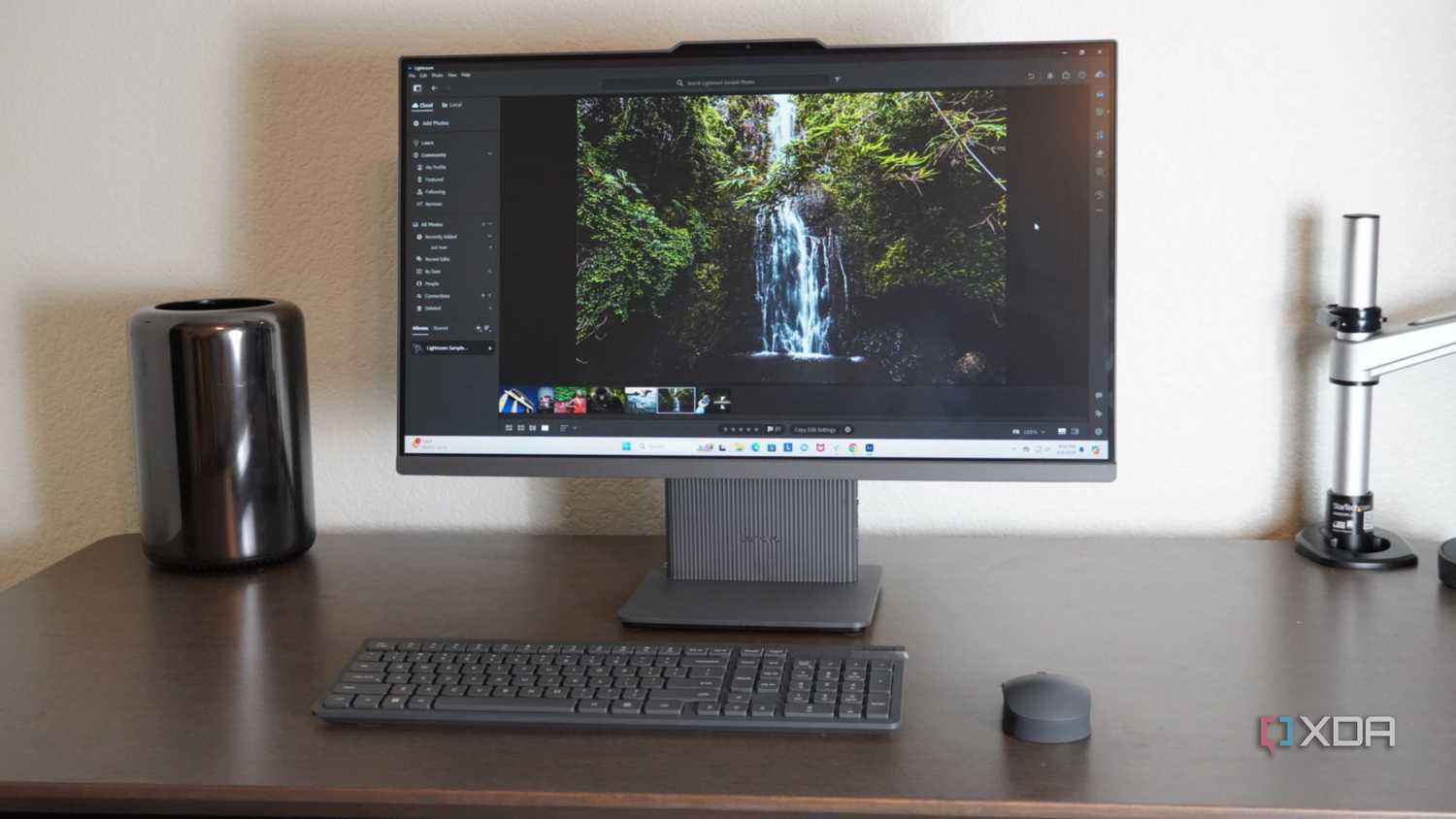 Lightroom running on the Lenovo IdeaCenter AIO.