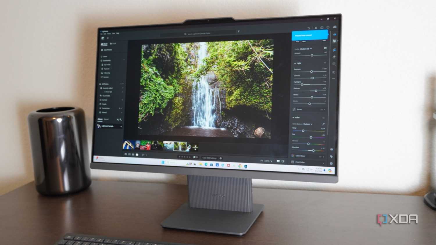 Lightroom running on the Lenovo IdeaCenter AIO.