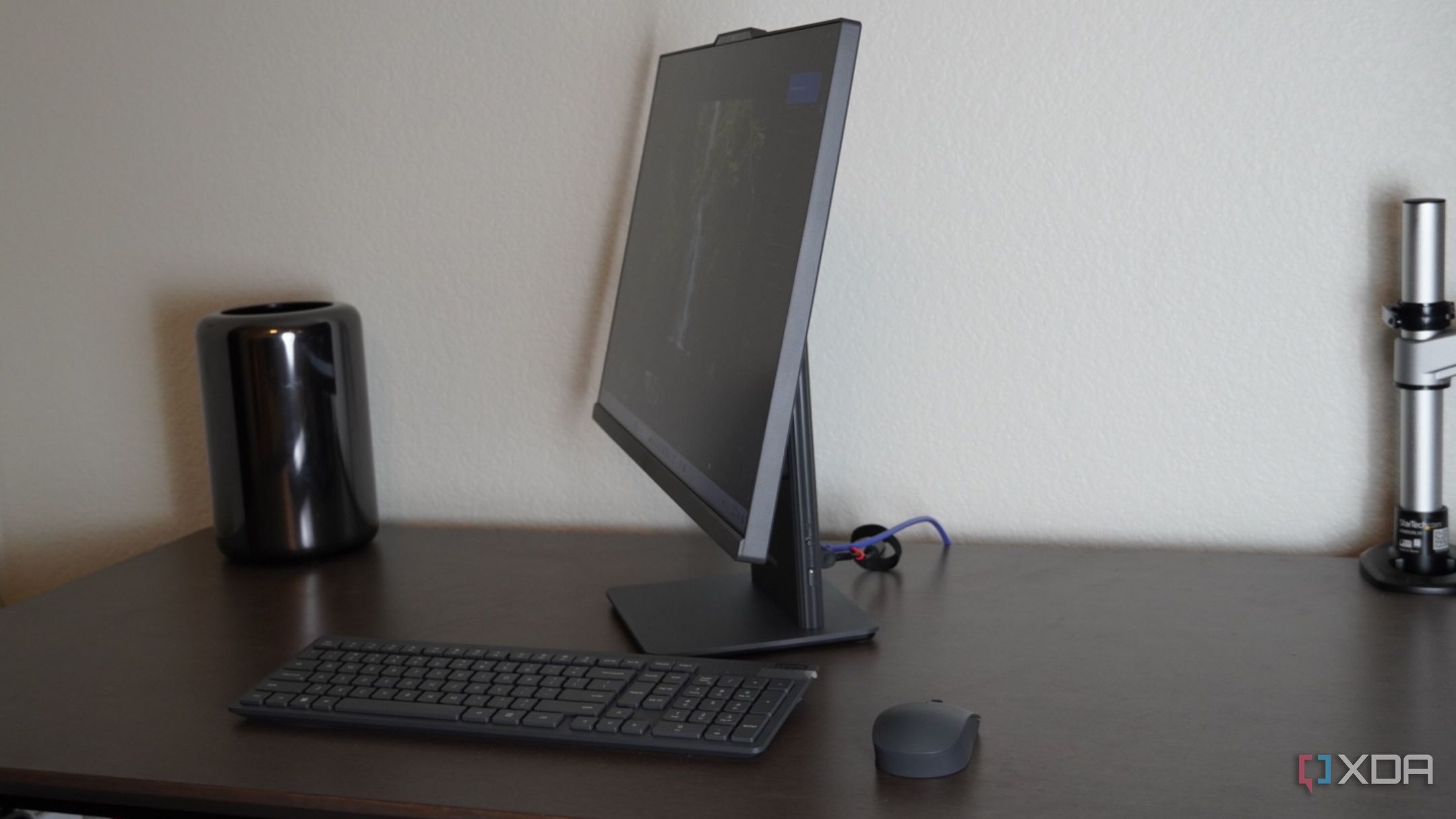 A side view of the Lenovo IdeaCenter AIO.