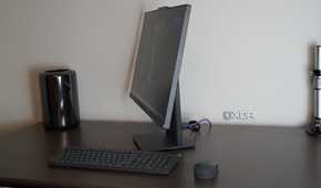 A side view of the Lenovo IdeaCenter AIO.