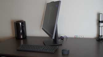 A side view of the Lenovo IdeaCenter AIO.