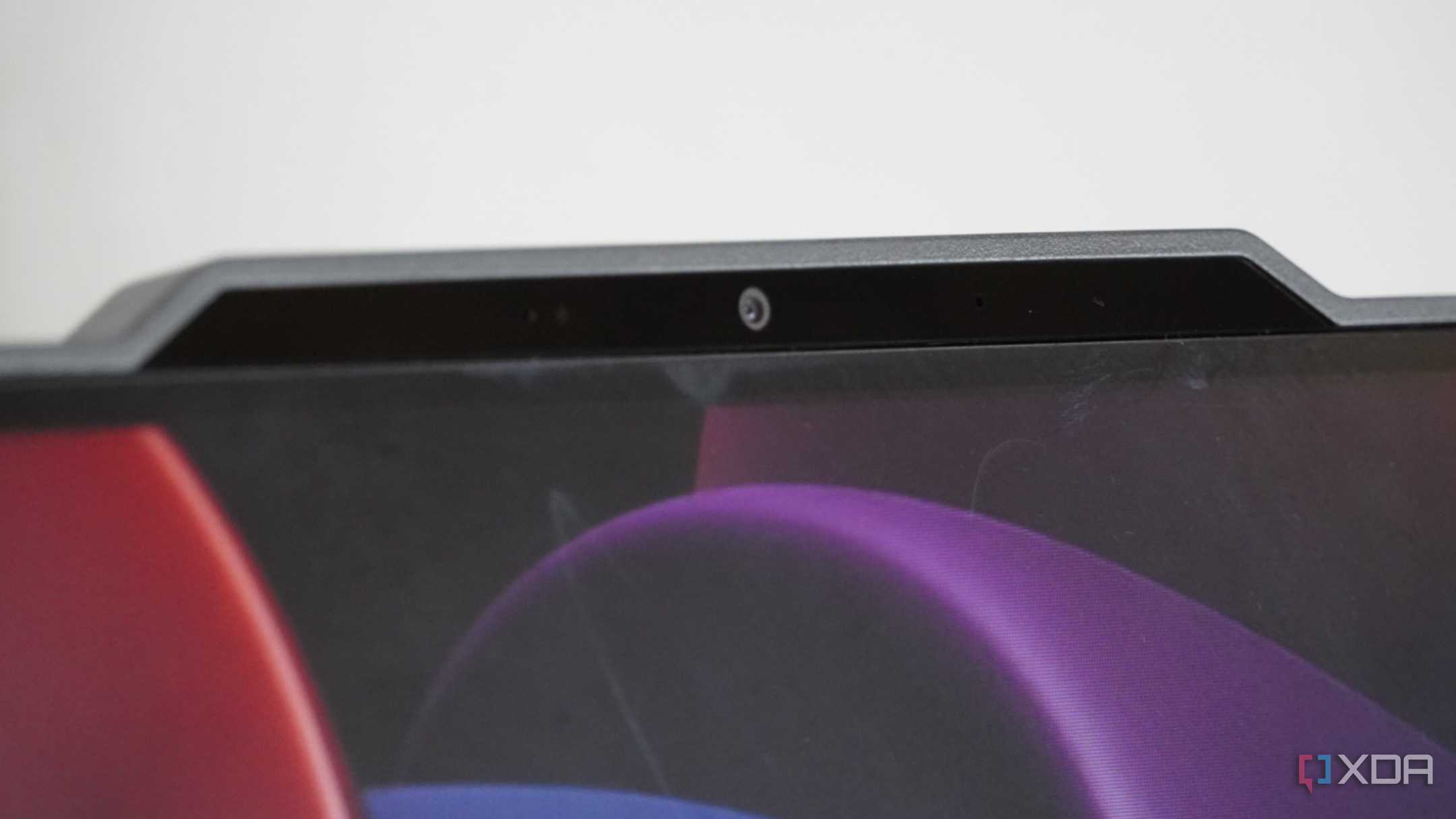 The webcam on the Lenovo IdeaCenter AIO.
