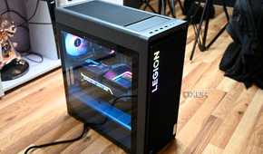 Shot of Lenovo Legion 7i Gen 8 on hardwood floor