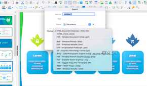 LibreOffice export options