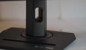 Front side of Asus ROG Strix XG27UCS gaming monitor stand