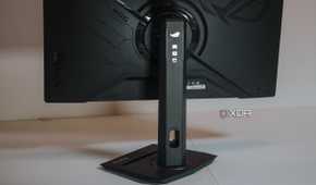Back view of Asus ROG Strix XG27UCS gaming monitor
