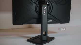 Back view of Asus ROG Strix XG27UCS gaming monitor