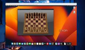 The Chess app available in a macOS Ventura VM running on Proxmox
