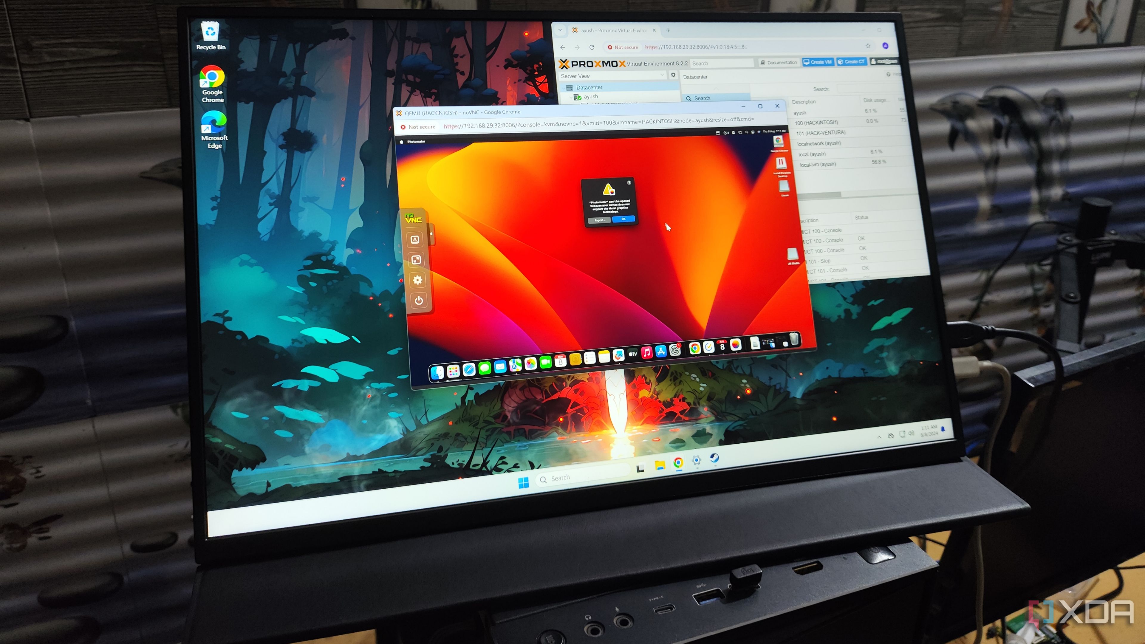 Pixelmator failing to boot on a macOS Ventura VM running via Proxmox