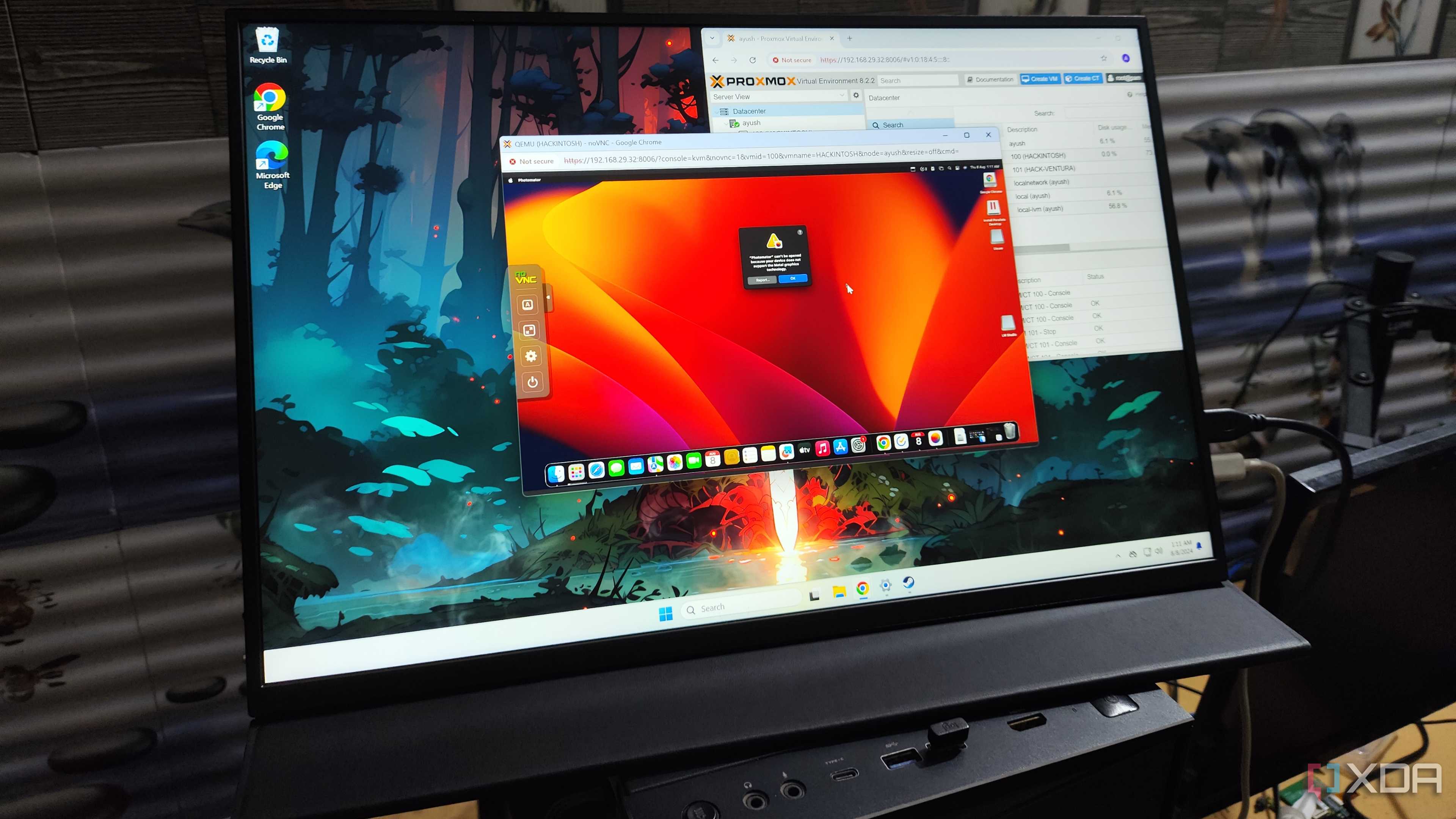 Pixelmator failing to boot on a macOS Ventura VM running via Proxmox