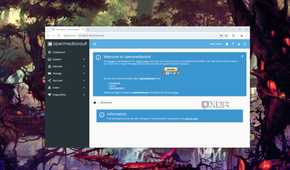 The OpenMediaVault dashboard