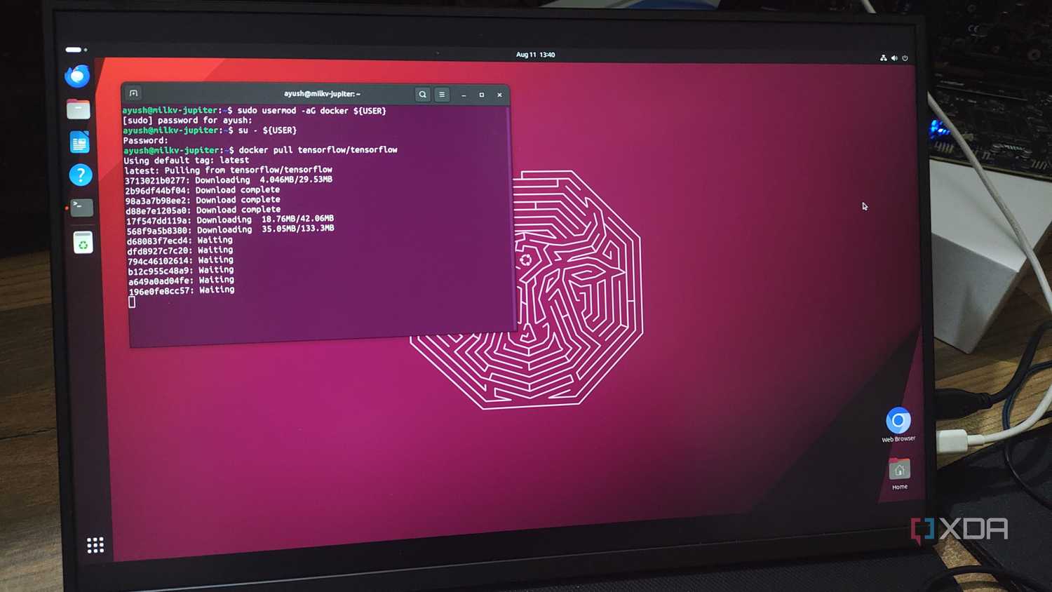 Pulling the TensorCore Docker image in the Milk-V Jupiter