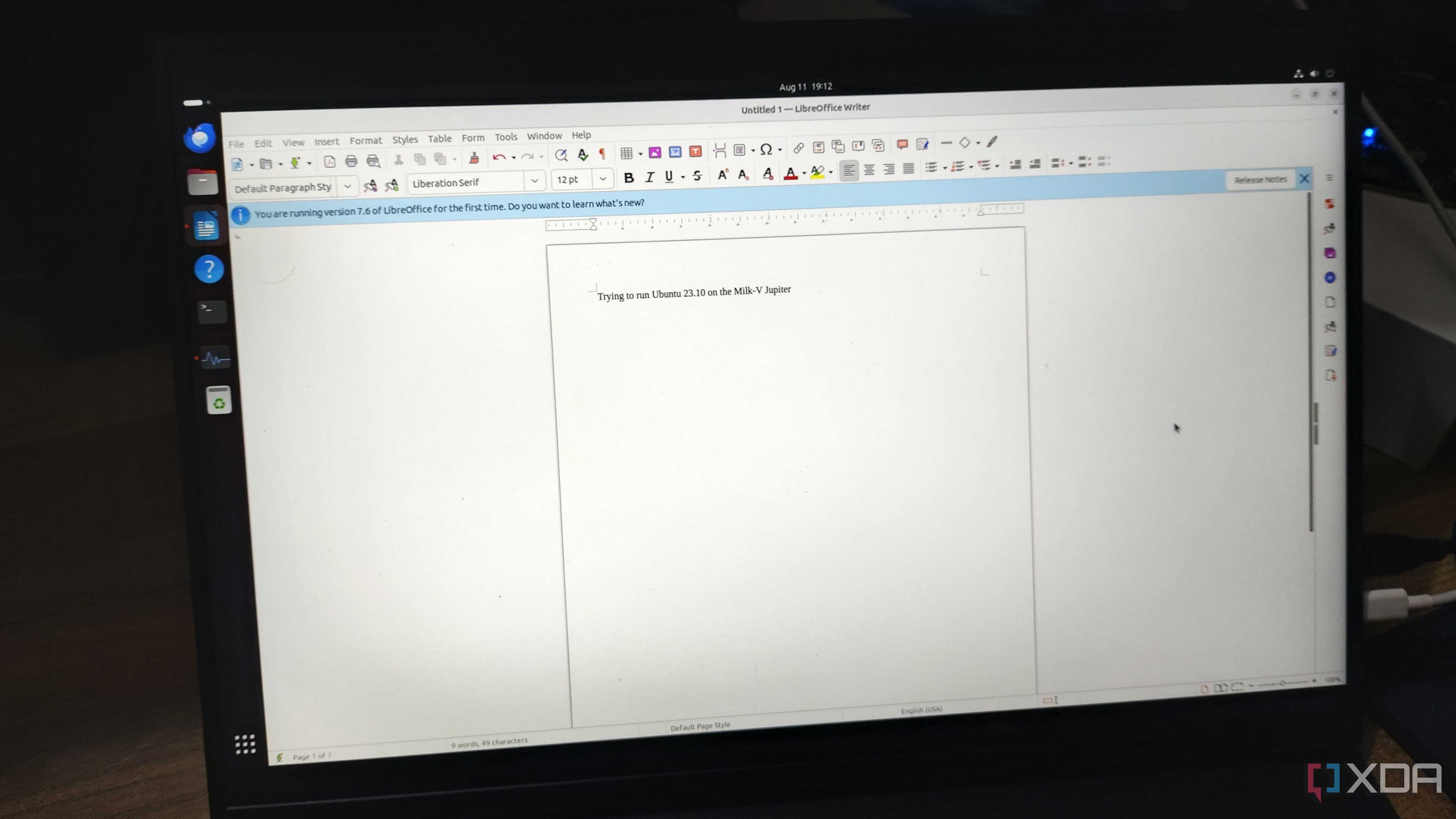 Running LibreOffice apps on the Milk-V Jupiter