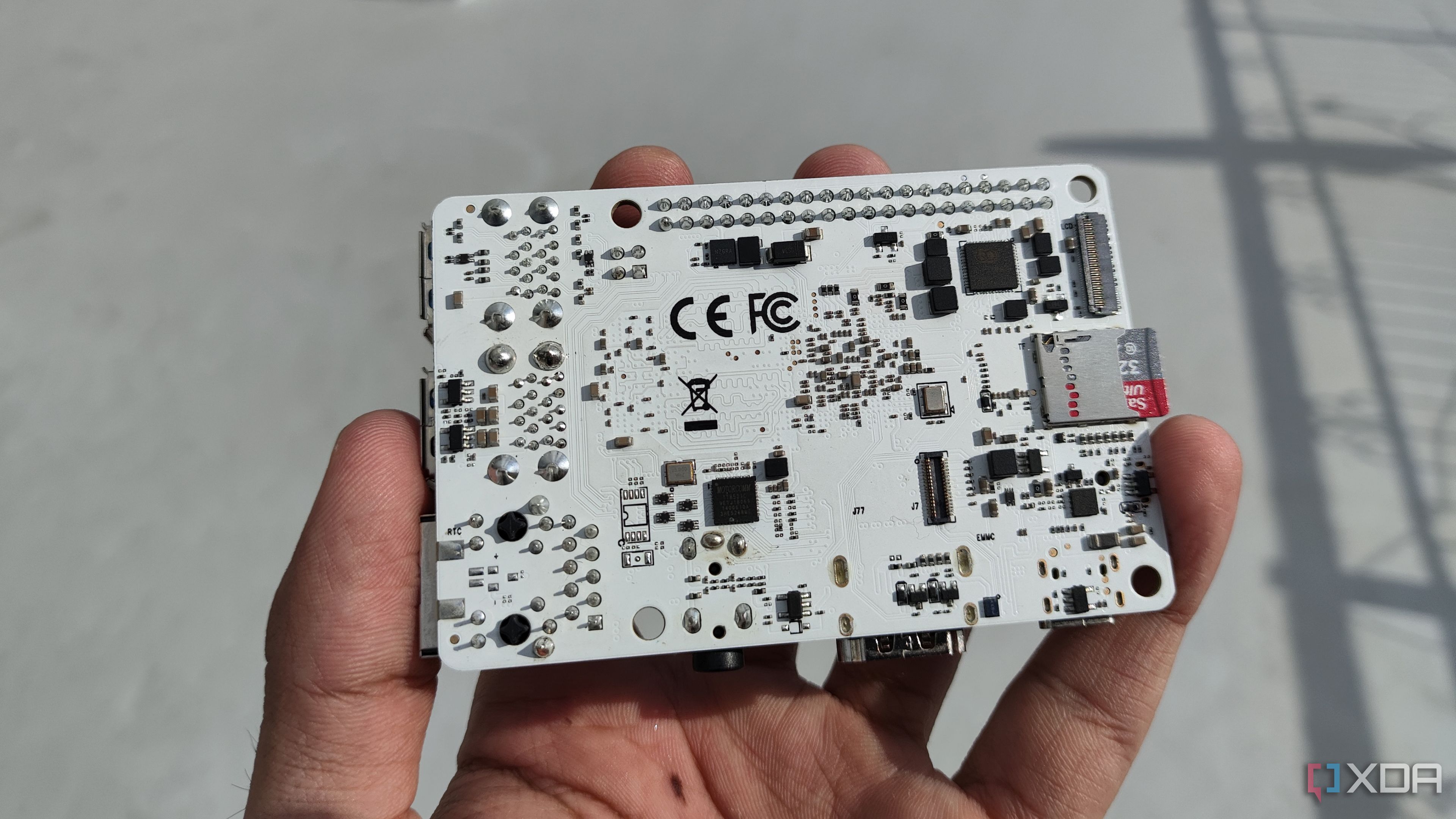 A person holding a Milk-V Mars SBC