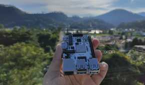 A person holding a Milk-V Mars SBC