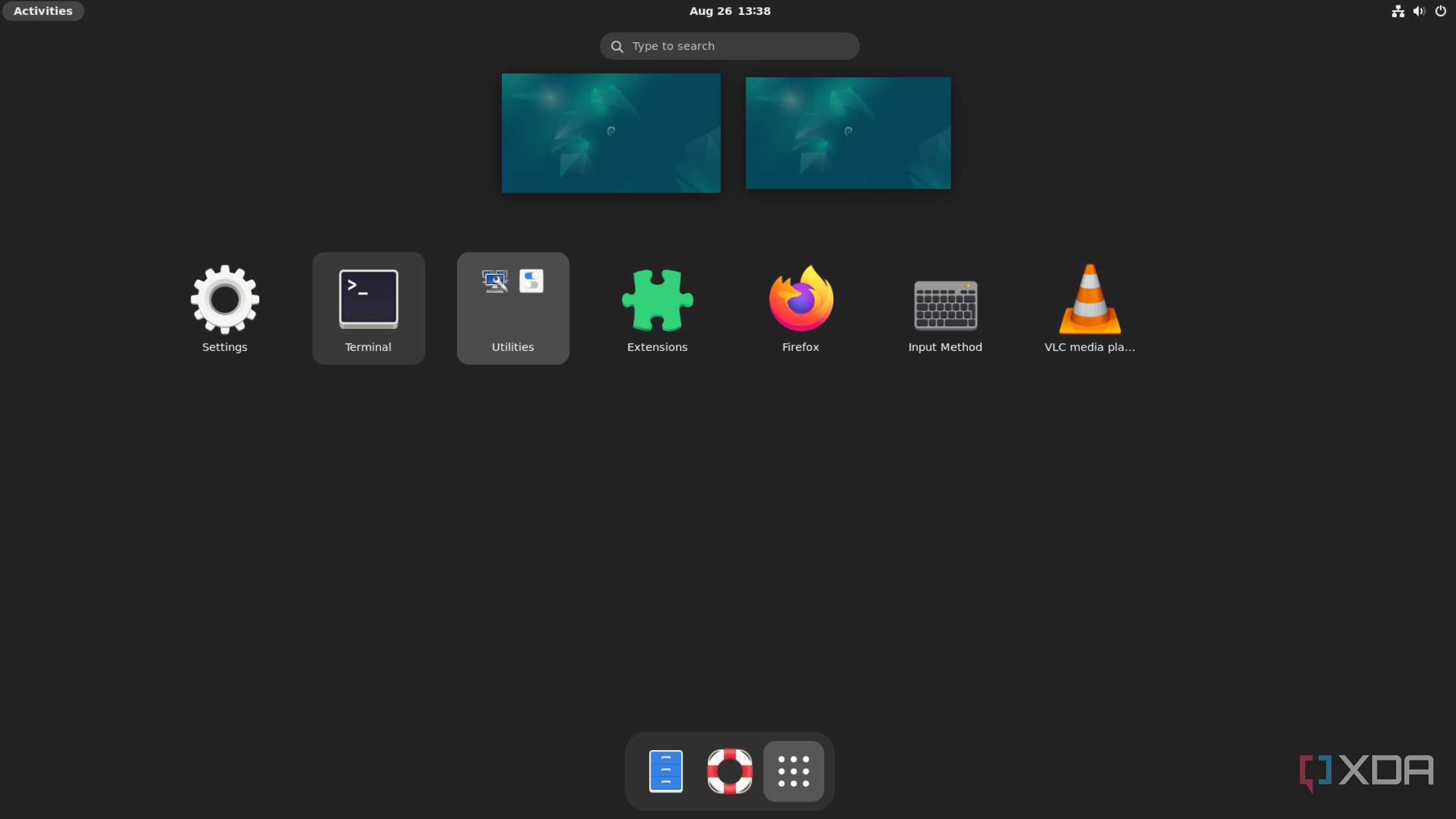 The default apps on the official Debian 11 image for the Milk-V Mars