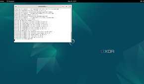 Running the command to install GParted on the official Debian 11 image for the Milk-V Mars