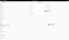 The Settings app on the official Debian 11 image for the Milk-V Mars