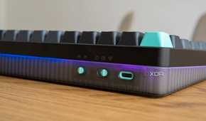 Close-up view of the mode switches on the NuPhy Halo75 V2