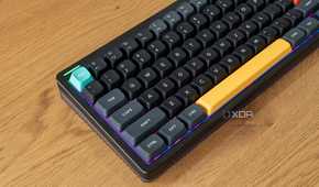 Angled view of the keys on the left side of the NuPhy Halo75 V2