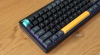 Angled view of the keys on the left side of the NuPhy Halo75 V2