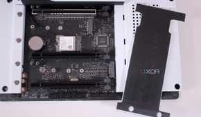 NZXT N7 B650E SSD cover removed