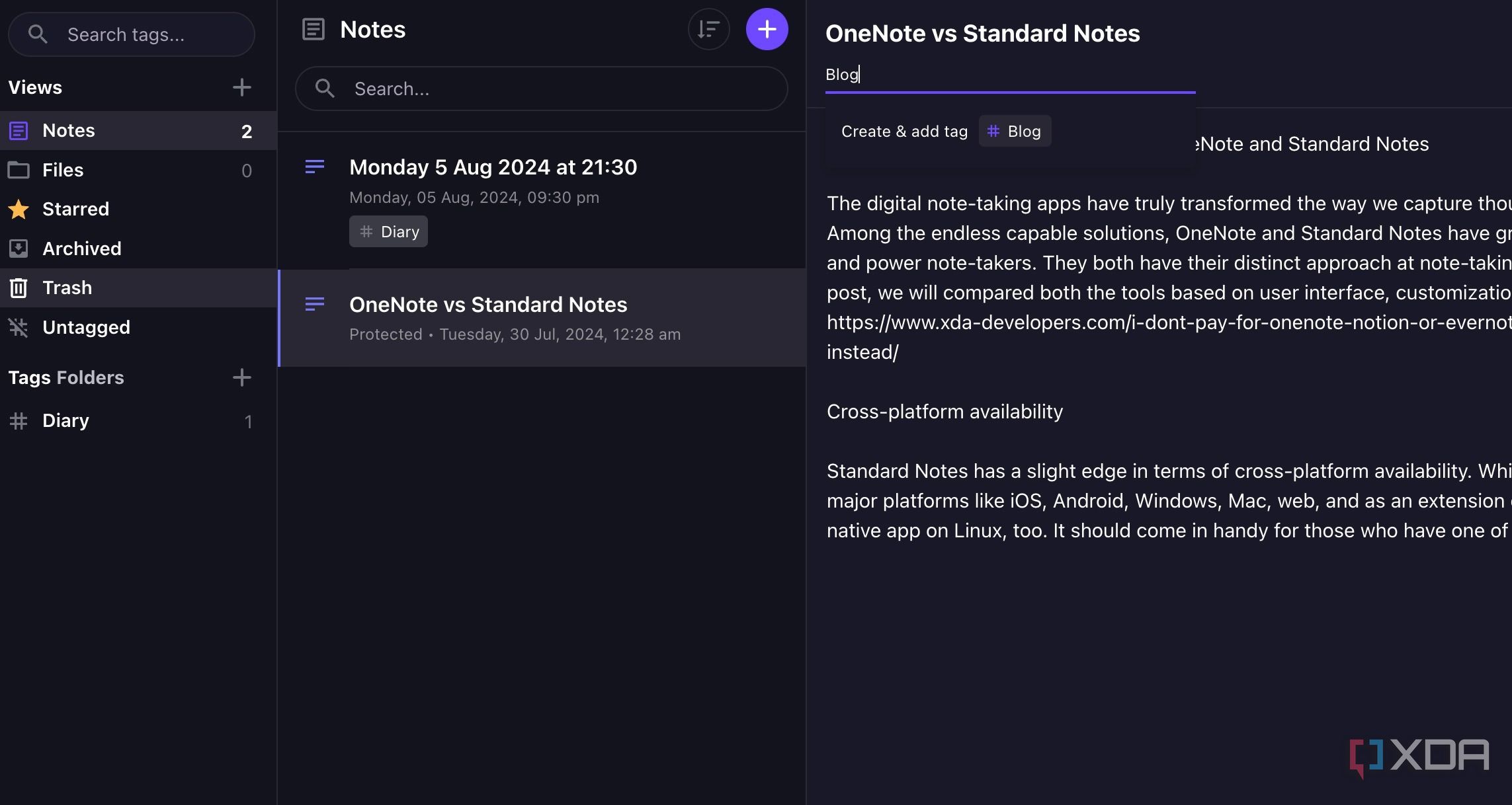 OneNote vs. Standard Notes: Which note-taking app is better?