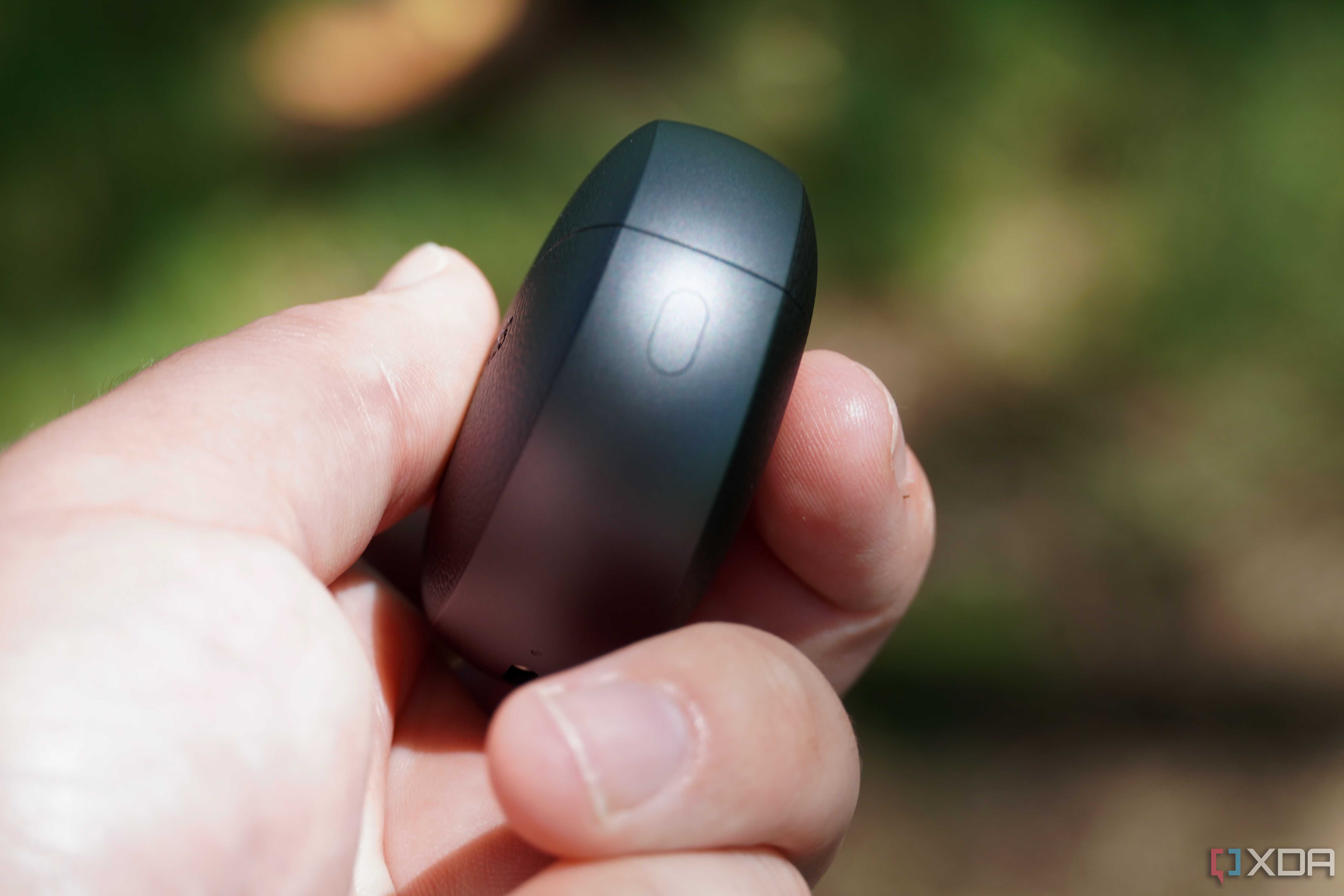 The button on the side of the OnePlus Buds Pro 3.