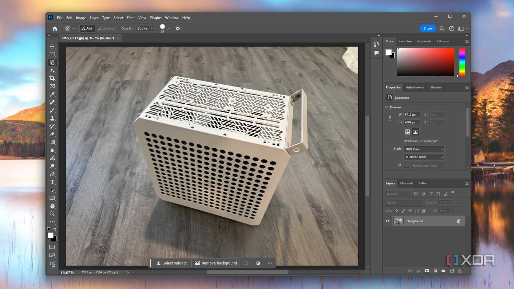 photoshop remove background channels
