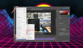 The procedure to enter the Performance tab in Photoshop