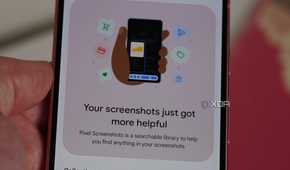 The Pixel Screenshots app on a Pixel in-hand.