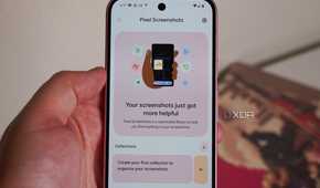 A Pixel Screenshots explainer on a Google Pixel 9.